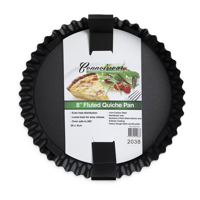 Connoisseur Fluted Loose Base Quiche Pan 8"